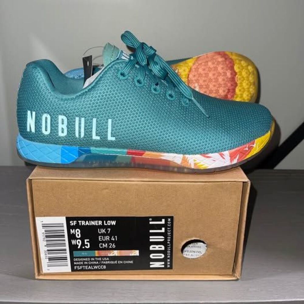 NWT No Bull SF Trainer Low Athletic Shoes Unisex Mens 8 Womens 9.5 Teal